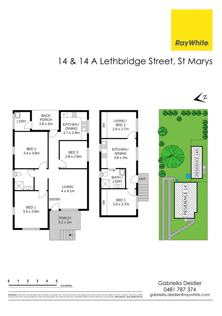 Floorplan of Homely house listing, 14 & 14a Lethbridge Street, St Marys NSW 2760