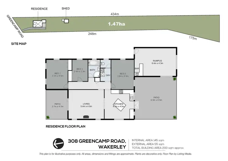Floorplan of Homely house listing, 308 Greencamp Road, Wakerley QLD 4154
