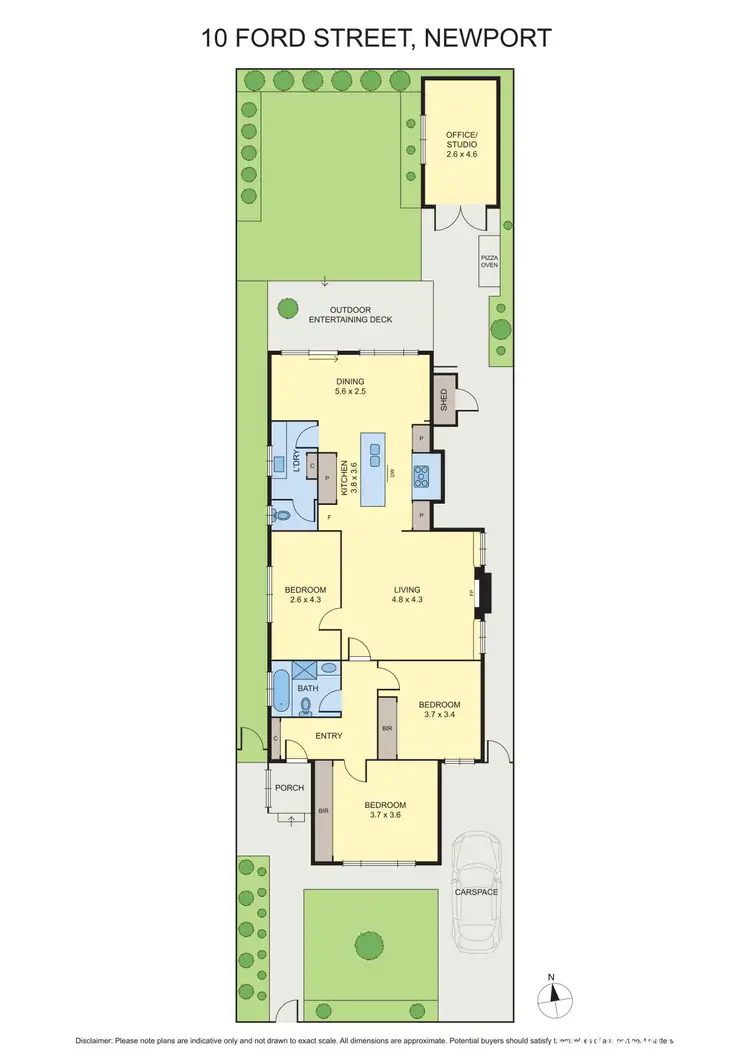 Floorplan of Homely house listing, 10 Ford Street, Newport VIC 3015