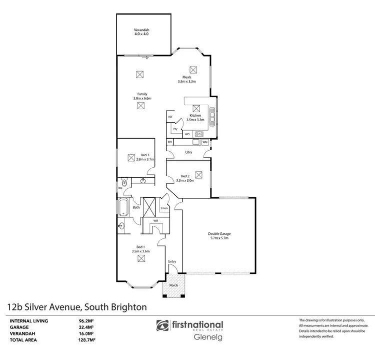 Floorplan of Homely house listing, 12B Silver Avenue, South Brighton SA 5048