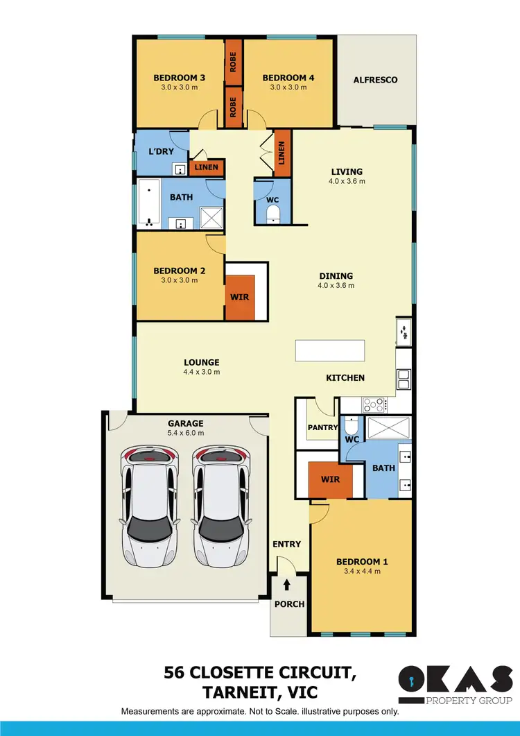Floorplan of Homely house listing, 56 Closette Circuit, Tarneit VIC 3029