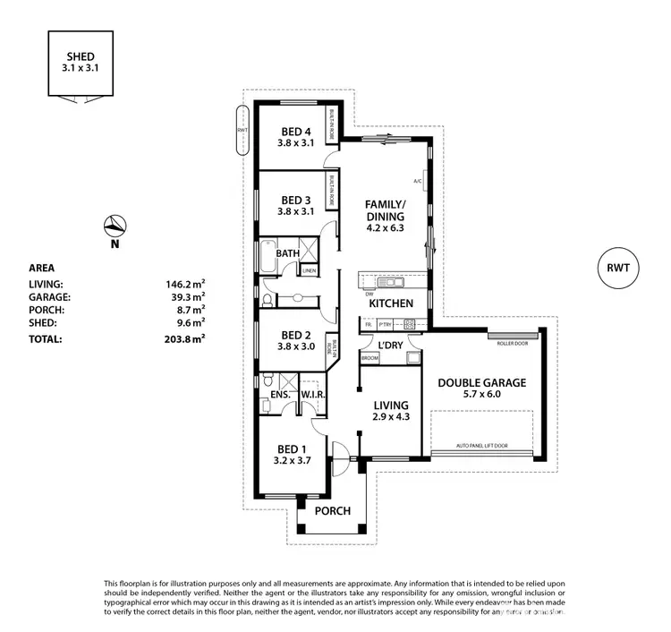 Floorplan of Homely house listing, 6 Frencham Lane, Strathalbyn SA 5255