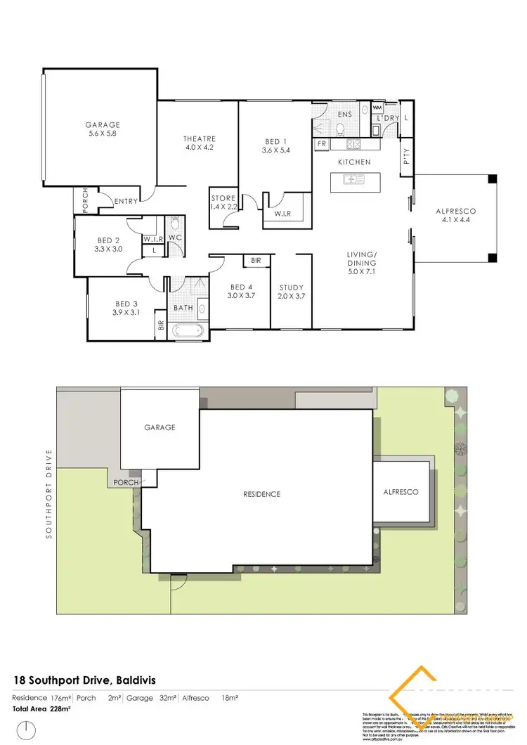 Floorplan of Homely house listing, 18 Southport Drive, Baldivis WA 6171