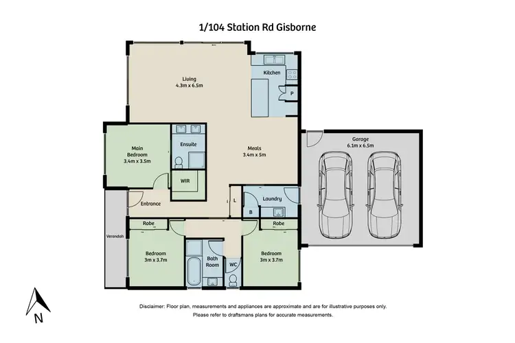 Floorplan of Homely house listing, 1/104 Station Road, Gisborne VIC 3437