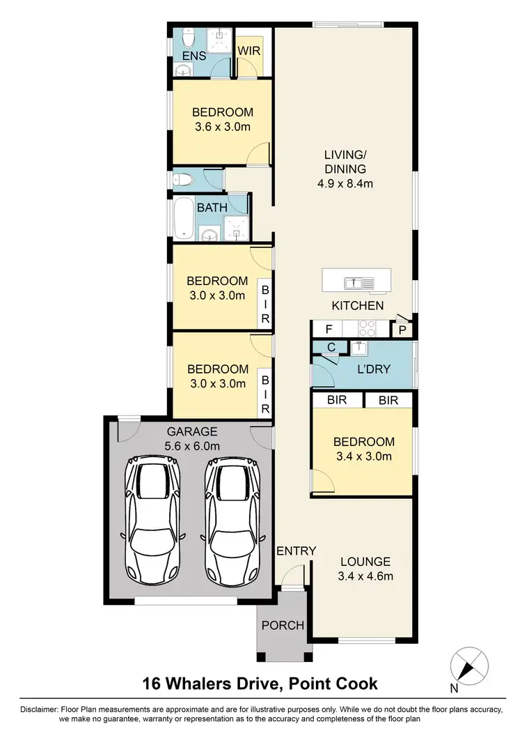 Floorplan of Homely house listing, 16 Whalers Street, Point Cook VIC 3030