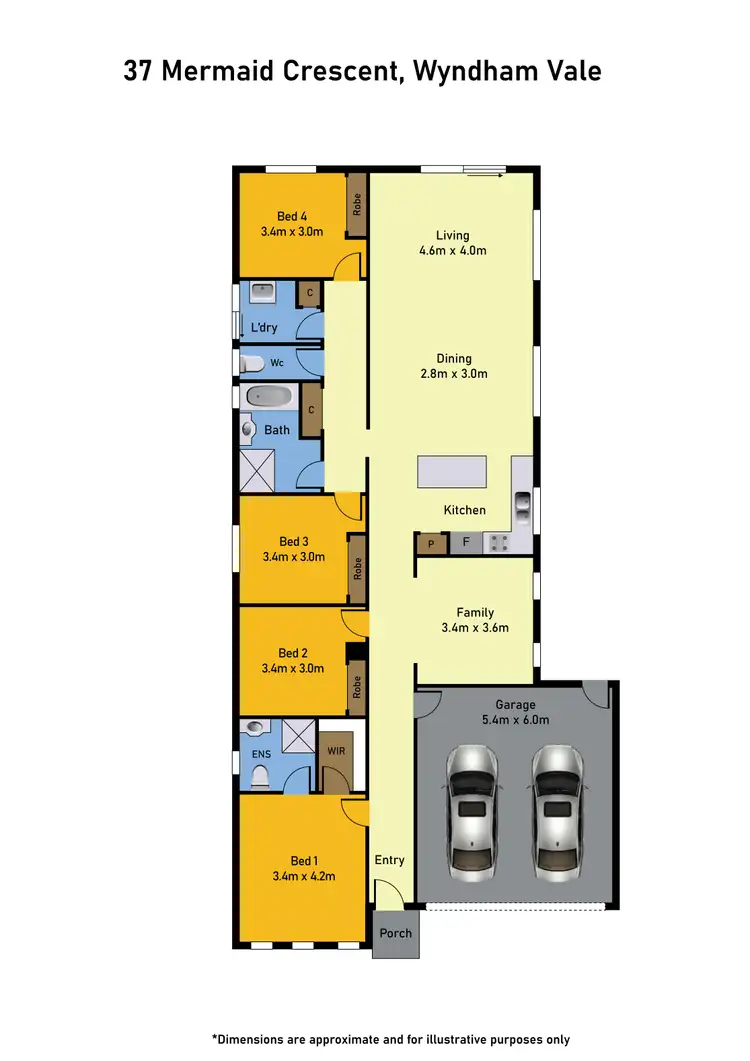 Floorplan of Homely house listing, 37 Mermaid Crescent, Wyndham Vale VIC 3024