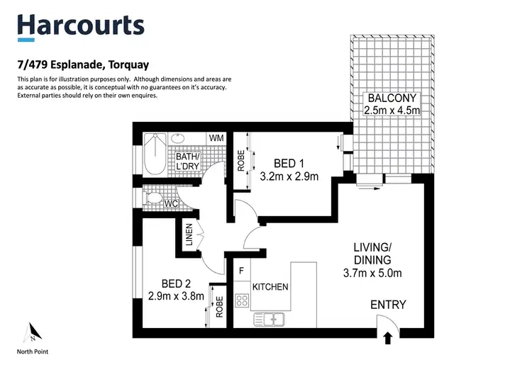 Floorplan of Homely unit listing, 7/479 Esplanade, Torquay QLD 4655