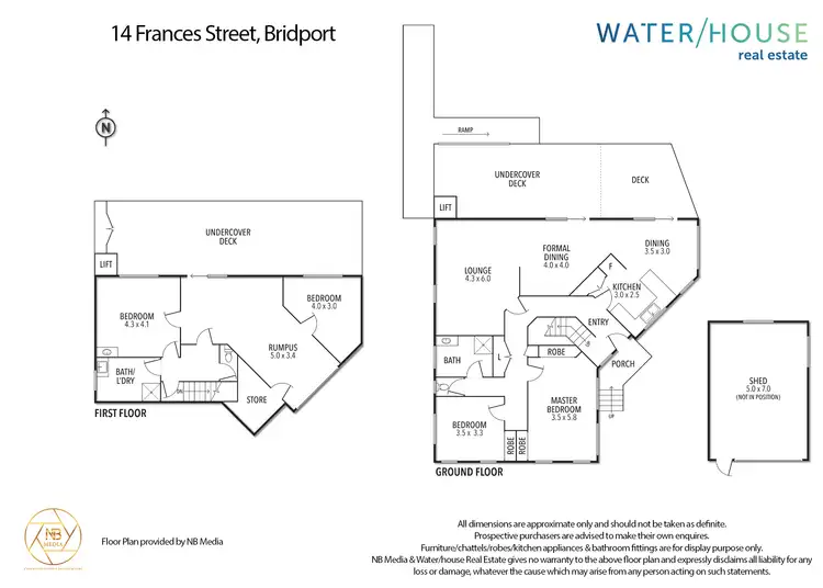 Floorplan of Homely house listing, 14 Frances Street, Bridport TAS 7262