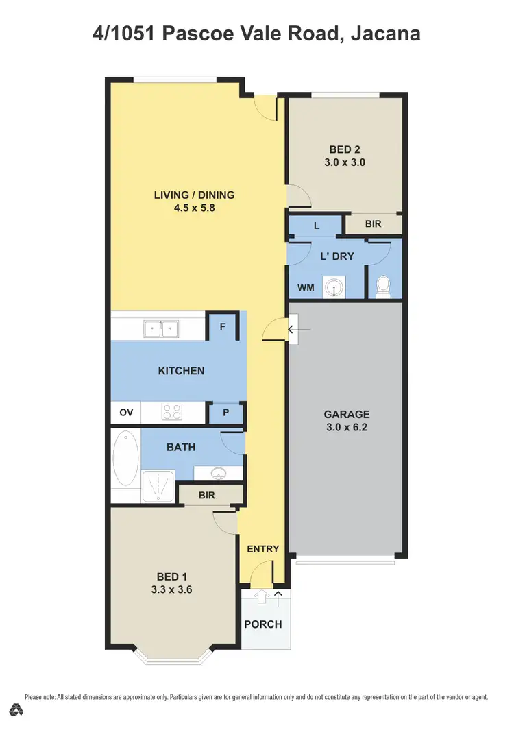Floorplan of Homely unit listing, 4/1051 Pascoe Vale Road, Jacana VIC 3047