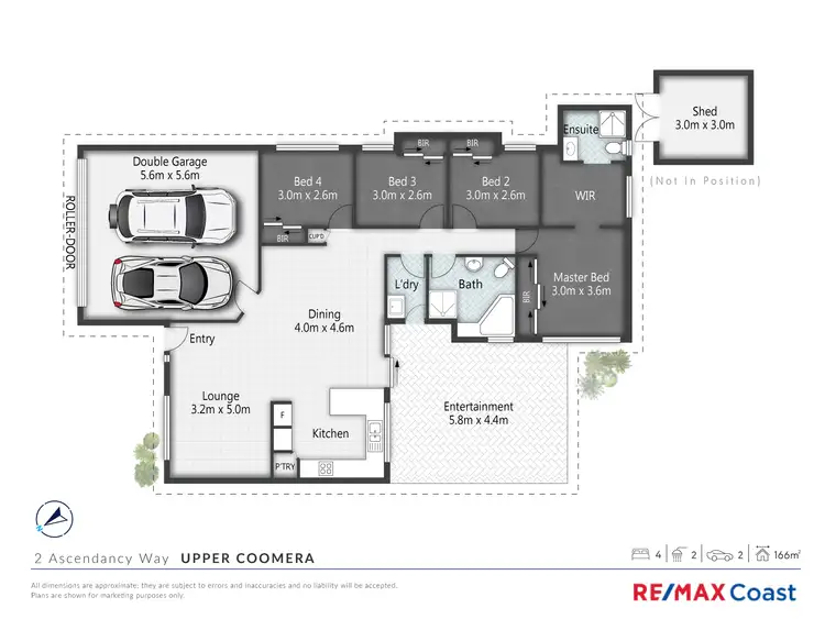 Floorplan of Homely house listing, 2 Ascendancy Way, Upper Coomera QLD 4209