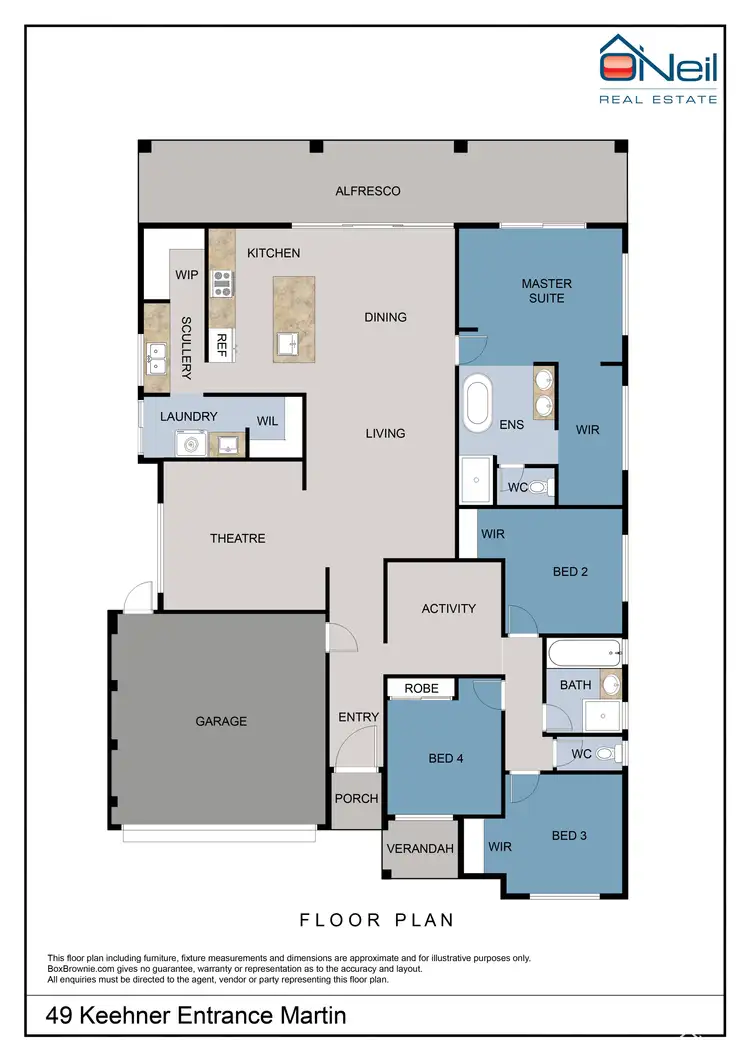 Floorplan of Homely house listing, 49 Keehner Entrance, Martin WA 6110