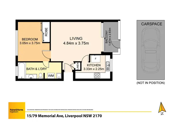 Floorplan of Homely unit listing, 15/79 Memorial Avenue, Liverpool NSW 2170