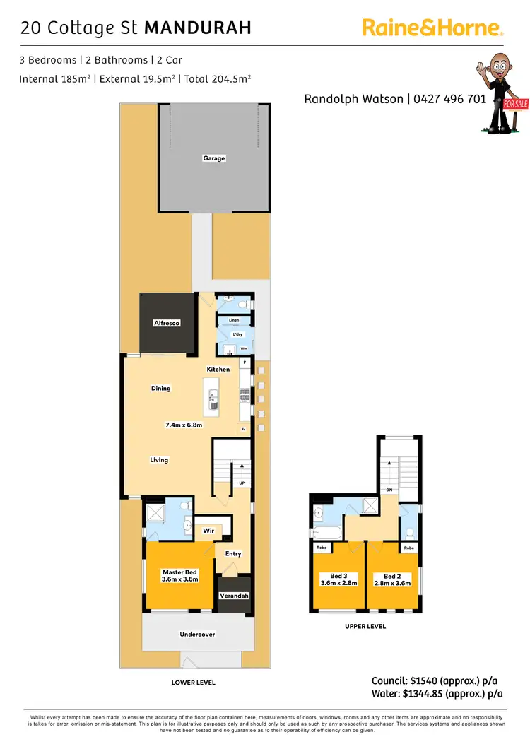Floorplan of Homely townhouse listing, 20 Cottage Street, Mandurah WA 6210