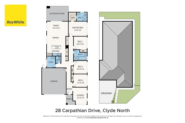 Floorplan of Homely house listing, 28 Carpathian Drive, Clyde North VIC 3978