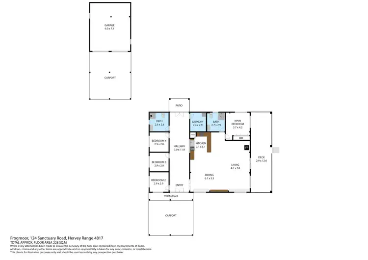 Floorplan of Homely rural property listing, 124 Sanctuary Road, Hervey Range QLD 4817