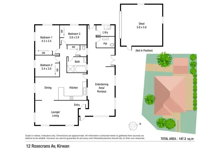 Floorplan of Homely house listing, 12 Rosecrans Avenue, Kirwan QLD 4817