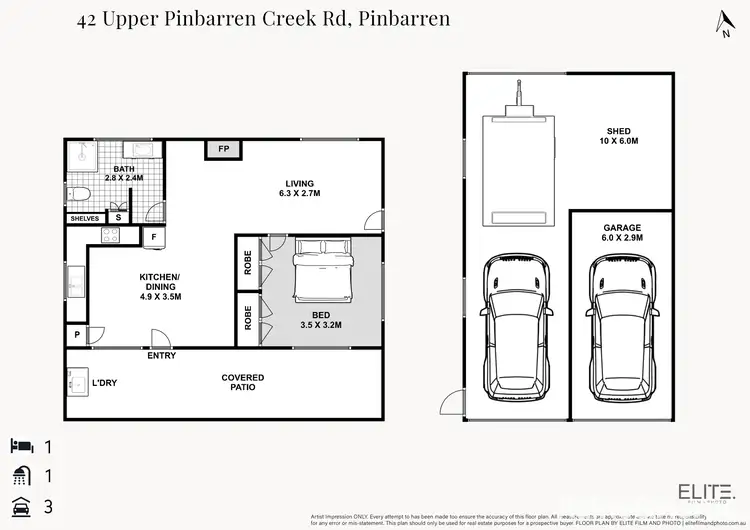 Floorplan of Homely house listing, 42 Upper Pinbarren Creek Road, Pinbarren QLD 4568