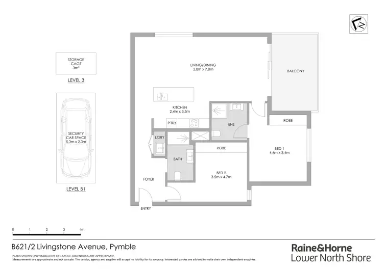 Floorplan of Homely apartment listing, B621/2 Livingstone Avenue, Pymble NSW 2073