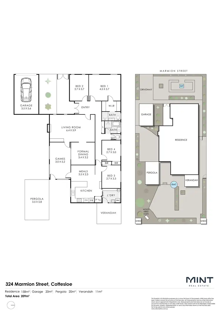 Floorplan of Homely house listing, 324 Marmion Street, Cottesloe WA 6011