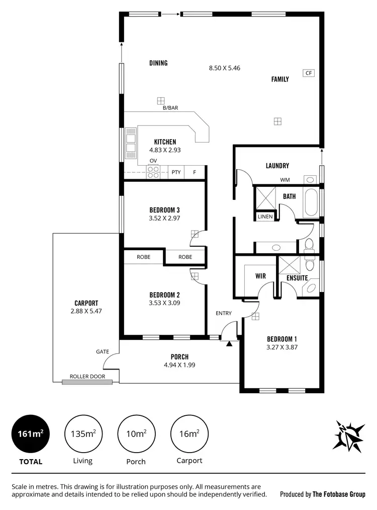 Floorplan of Homely house listing, 1 Nyrang Circuit, Woodcroft SA 5162