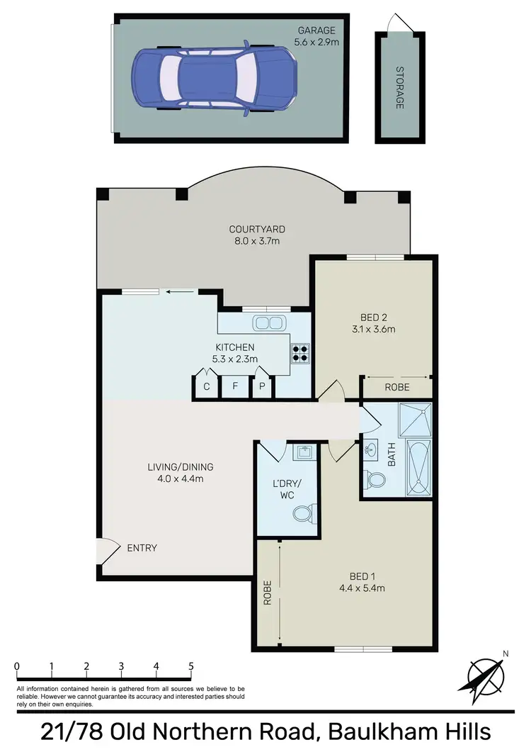 Floorplan of Homely apartment listing, 21/78-82 Old Northern Road (32-38 Dobson Crescent), Baulkham Hills NSW 2153