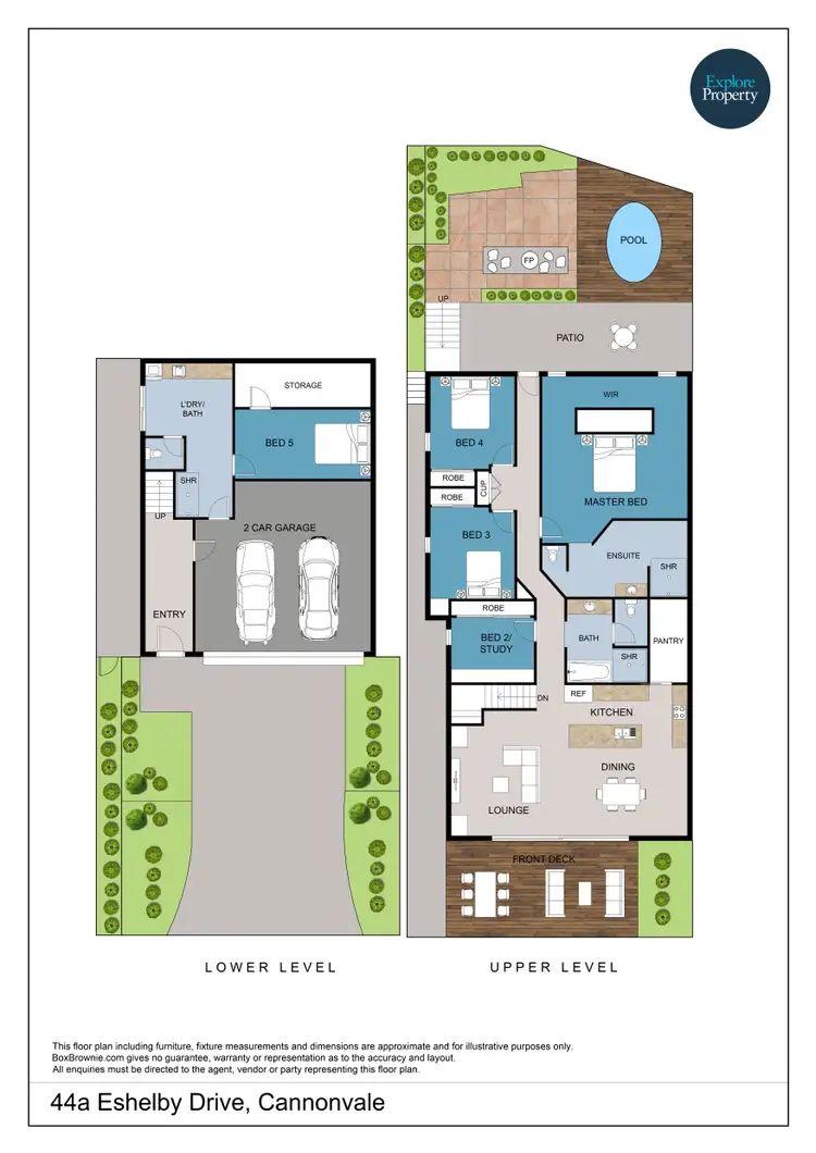 Floorplan of Homely house listing, 44a Eshelby Drive, Cannonvale QLD 4802