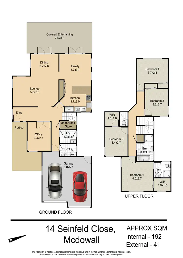 Floorplan of Homely house listing, 14 Seinfeld Close, Mcdowall QLD 4053
