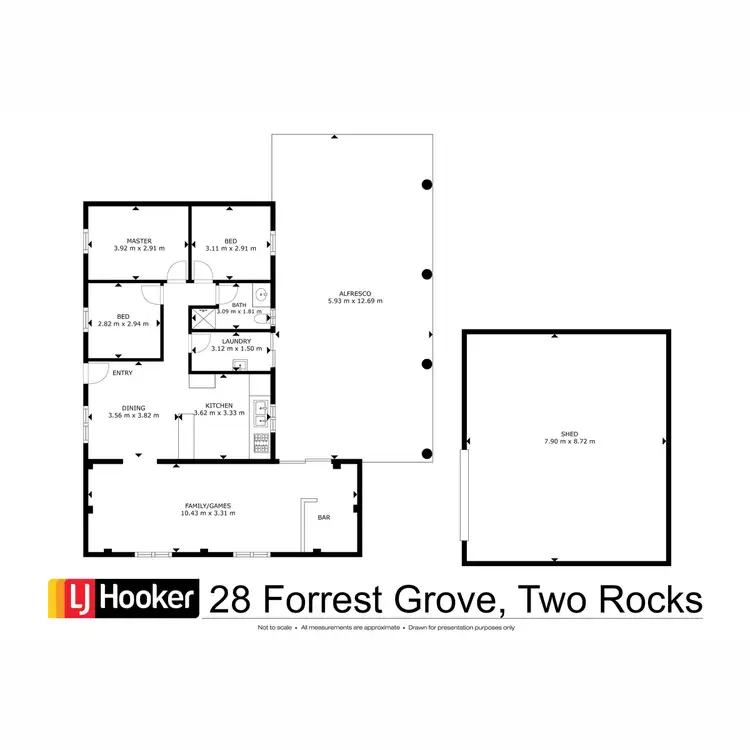 Floorplan of Homely house listing, 28 Forrest Grove, Two Rocks WA 6037