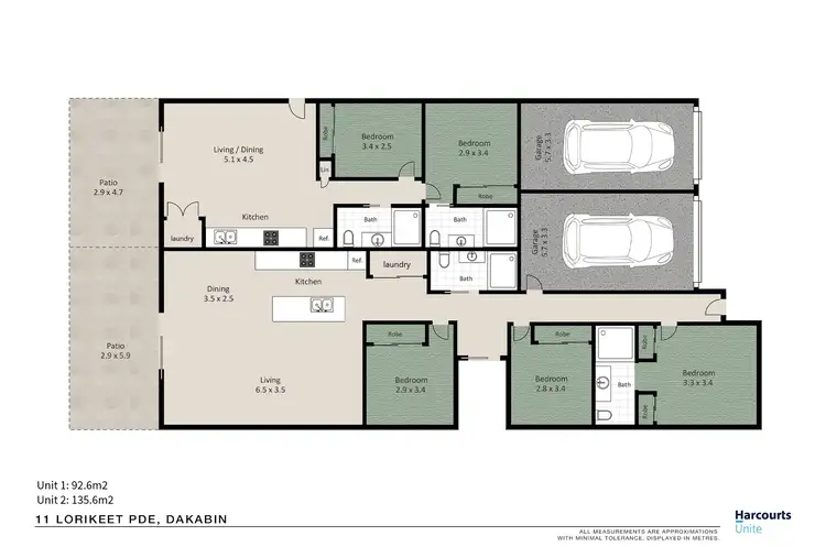 Floorplan of Homely semi-detached listing, 11 Lorikeet Parade, Dakabin QLD 4503
