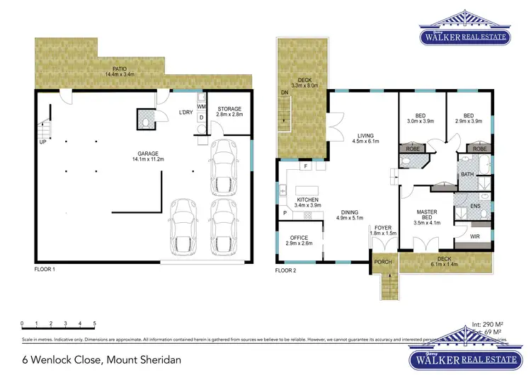 Floorplan of Homely house listing, 6 Wenlock Close, Mount Sheridan QLD 4868