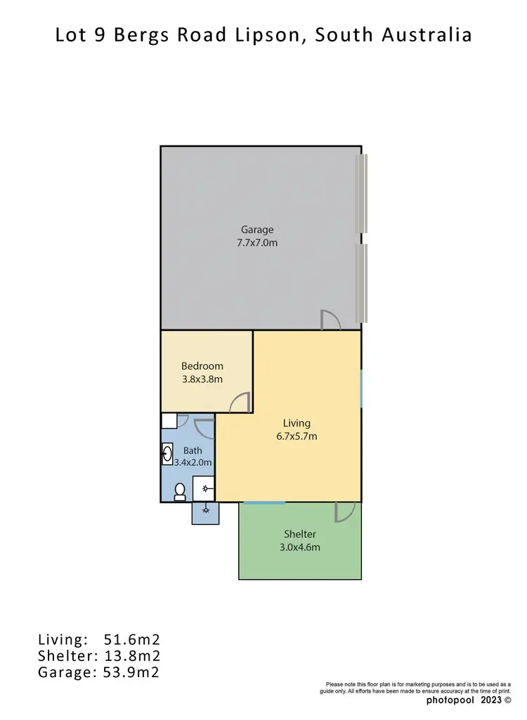Floorplan of Homely land listing, Lot 9 Bergs Road, Lipson SA 5607