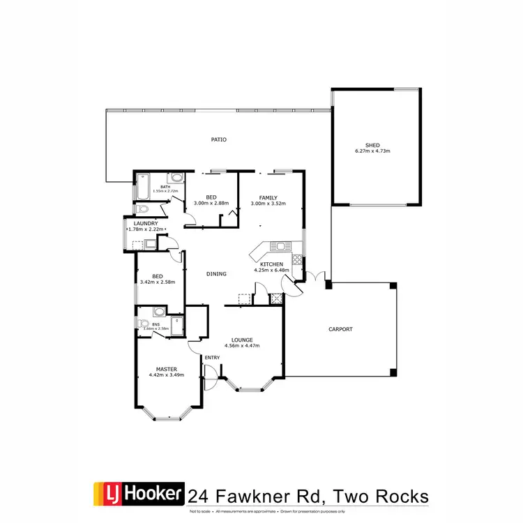 Floorplan of Homely house listing, 24 Fawkner Road, Two Rocks WA 6037
