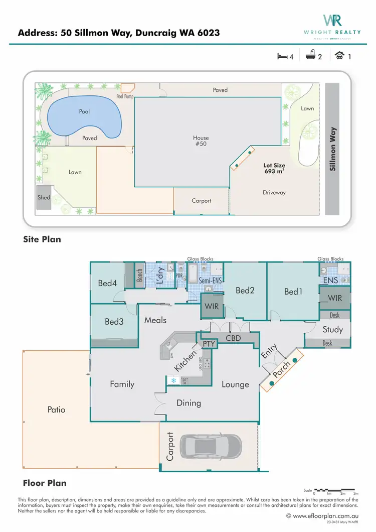 Floorplan of Homely house listing, 50 Sillmon Way, Duncraig WA 6023