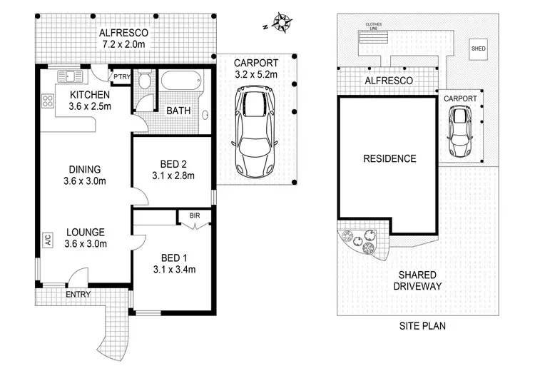 Floorplan of Homely unit listing, 5/45 Staughton Street, Melton South VIC 3338