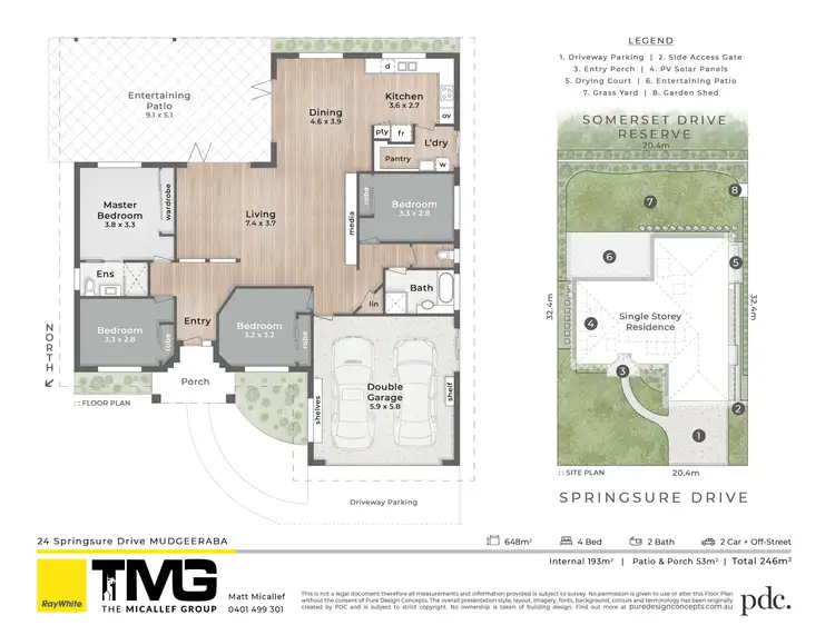 Floorplan of Homely house listing, 24 Springsure Drive, Mudgeeraba QLD 4213
