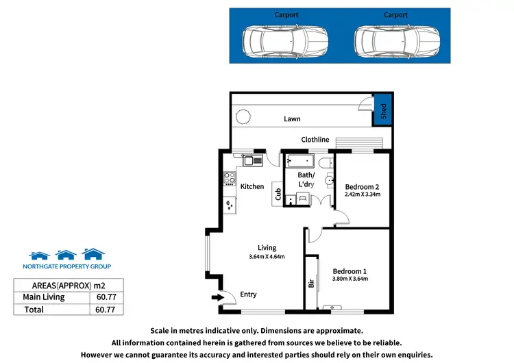 Floorplan of Homely unit listing, Unit 1/9 Harvey St, Nailsworth SA 5083