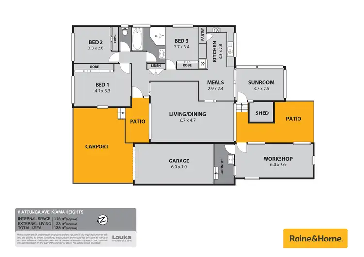Floorplan of Homely house listing, 8 Attunga Avenue, Kiama Heights NSW 2533