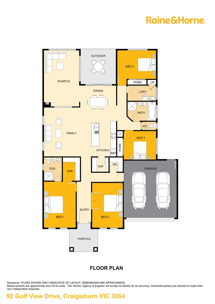 Floorplan of Homely house listing, 92 Golf View Drive, Craigieburn VIC 3064