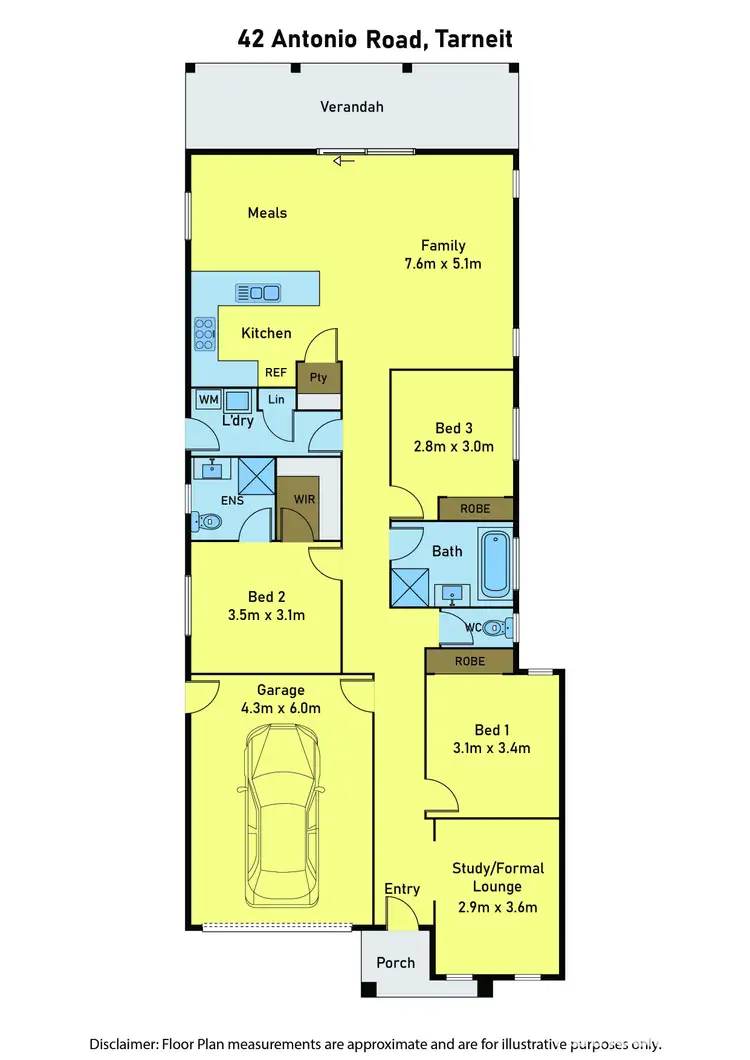 Floorplan of Homely house listing, 42 Antonio Road, Tarneit VIC 3029