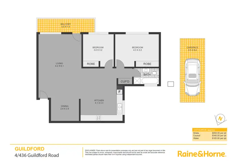 Floorplan of Homely apartment listing, 4/436 Guildford Road, Guildford NSW 2161