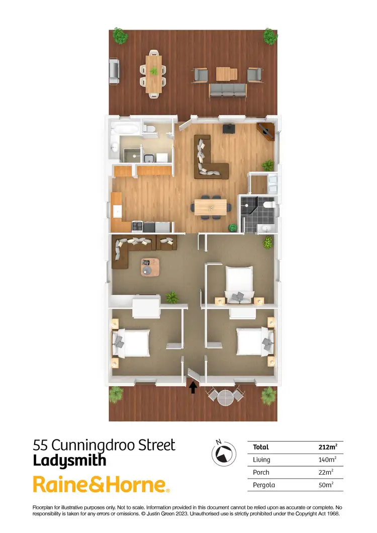 Floorplan of Homely house listing, 55 Cunningdroo Street, Ladysmith NSW 2652