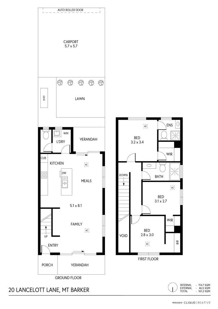 Floorplan of Homely townhouse listing, 20 Lancelot Lane, Mount Barker SA 5251