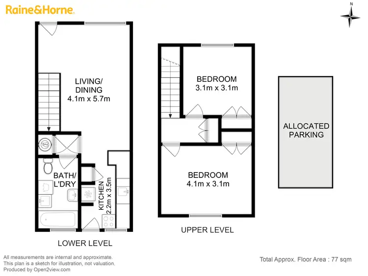 Floorplan of Homely unit listing, 4/60 Central Avenue, Moonah TAS 7009