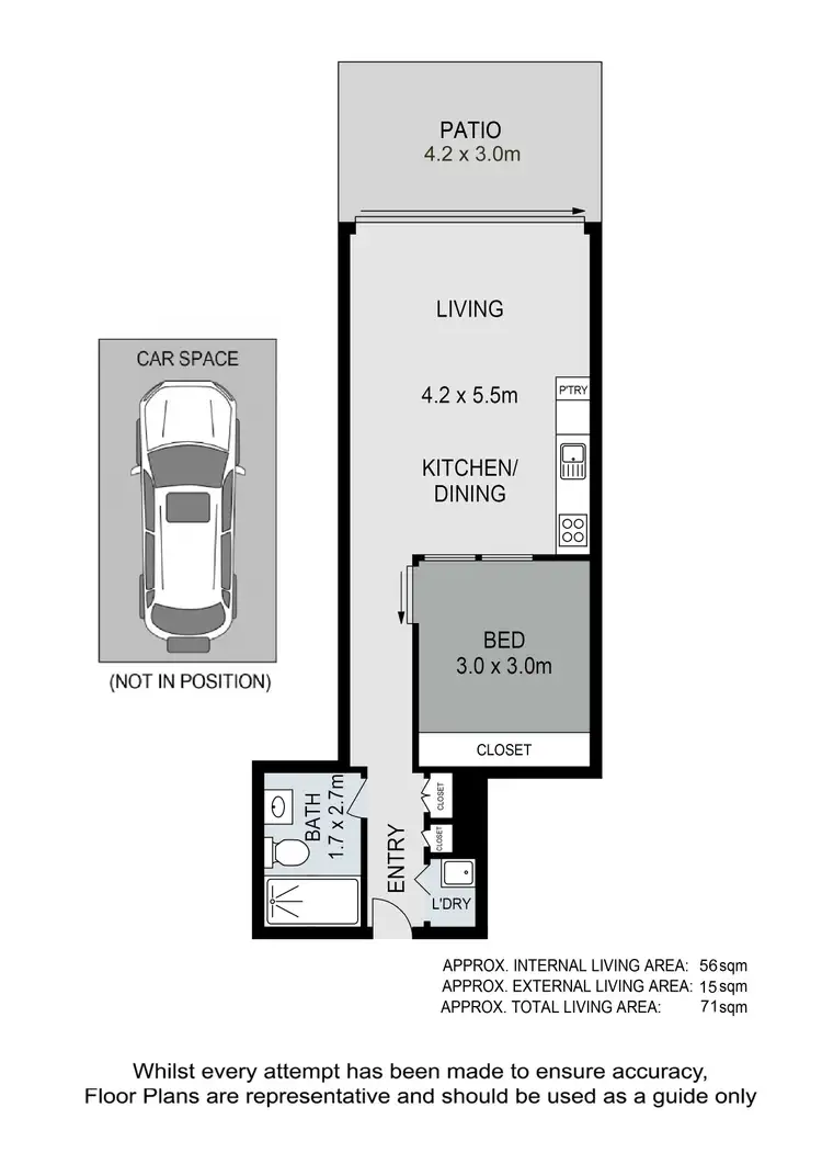 Floorplan of Homely unit listing, 6/113 Commercial Road, Teneriffe QLD 4005