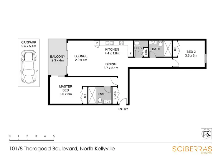 Floorplan of Homely apartment listing, 101/8 Thorogood Boulevard, North Kellyville NSW 2155