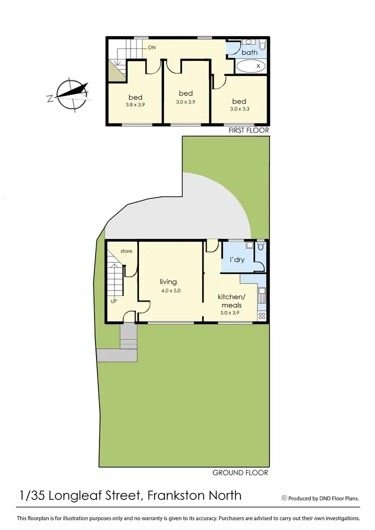 Floorplan of Homely house listing, 1/35 Longleaf Street, Frankston North VIC 3200