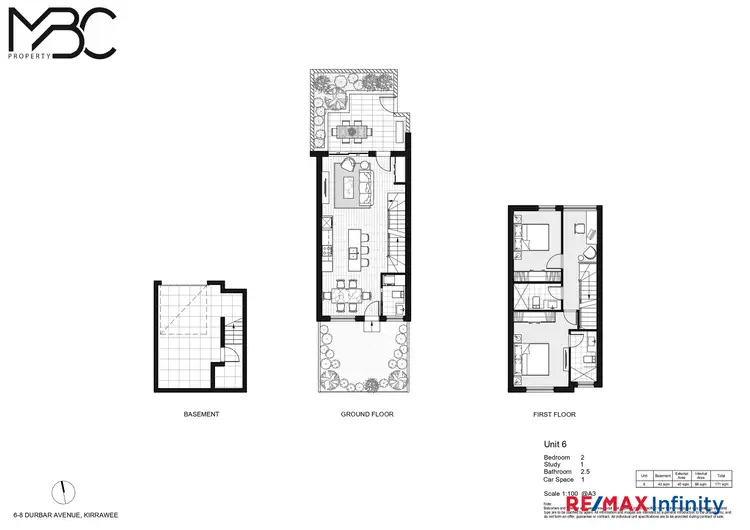 Floorplan of Homely townhouse listing, 6/6 Durbar Avenue, Kirrawee NSW 2232