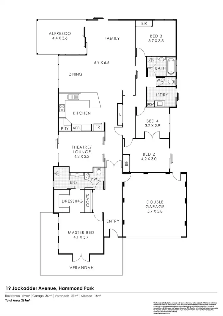 Floorplan of Homely house listing, 19 Jackadder Avenue, Hammond Park WA 6164
