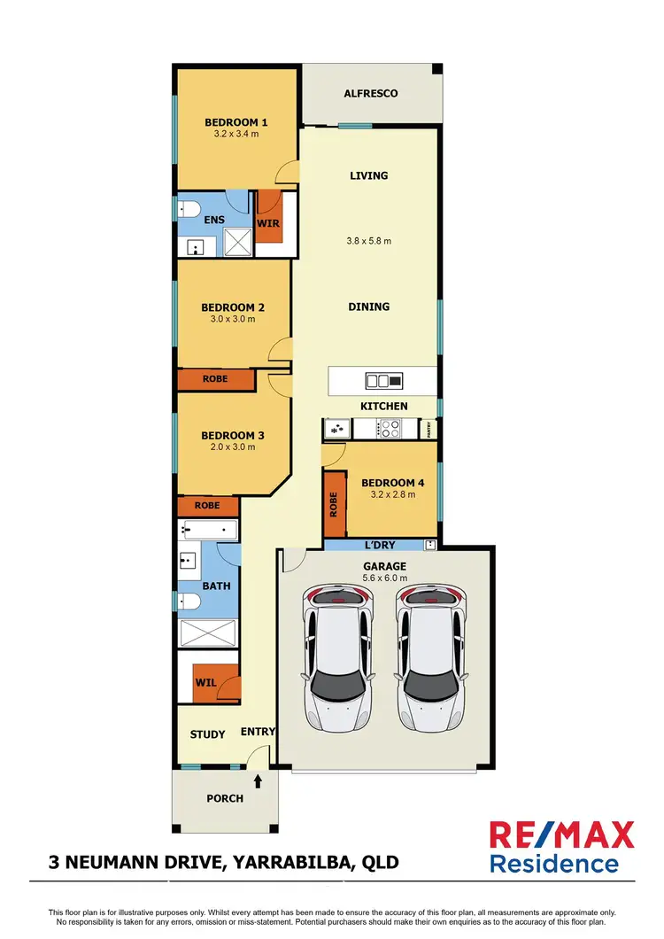 Floorplan of Homely house listing, 3 Neumann Drive, Yarrabilba QLD 4207