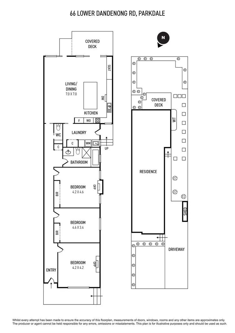 Floorplan of Homely house listing, 66 Lower Dandenong Road, Parkdale VIC 3195